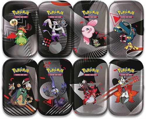 Black Bolt & White Flare - Mini Tin Display - Pokemon kort (8 stk i alt) (Display)